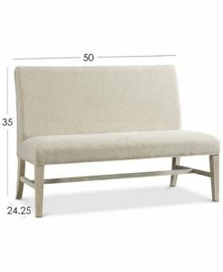 Furniture Parker Upholstered Dining Bench, Created For Macy's -Costway Shop 10187414 fpx