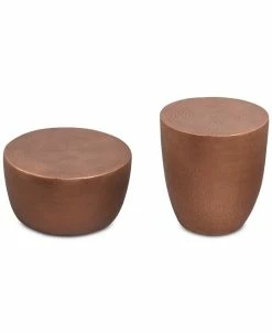 Nova Metal Table Furniture, 2-Pc. Set (Drum Coffee Table & Drum End Table)