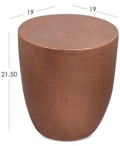 Nova Metal Table Furniture, 2-Pc. Set (Drum Coffee Table & Drum End Table) 5 Nova Metal Table Furniture, 2-Pc. Set (Drum Coffee Table & Drum End Table) -Costway Shop 10192626 fpx