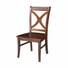 International Concepts Salerno Chair, Wood Seat, Set Of 2 2 International Concepts Salerno Chair, Wood Seat, Set Of 2 -Costway Shop 10274456 fpx