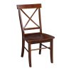 International Concepts X-Back Chair - With Solid Wood Seat , Set Of 2 -Costway Shop 10274460 fpx
