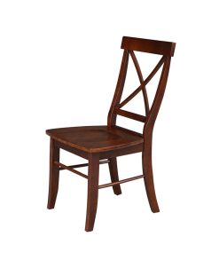 International Concepts X-Back Chair - With Solid Wood Seat , Set Of 2 -Costway Shop 10274463 fpx