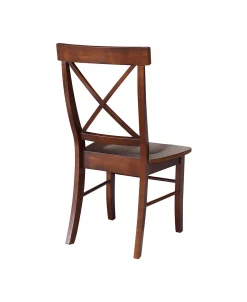 International Concepts X-Back Chair - With Solid Wood Seat , Set Of 2 -Costway Shop 10274465 fpx