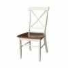 International Concepts X-Back Chair - With Solid Wood Seat , Set Of 2 -Costway Shop 10274513 fpx