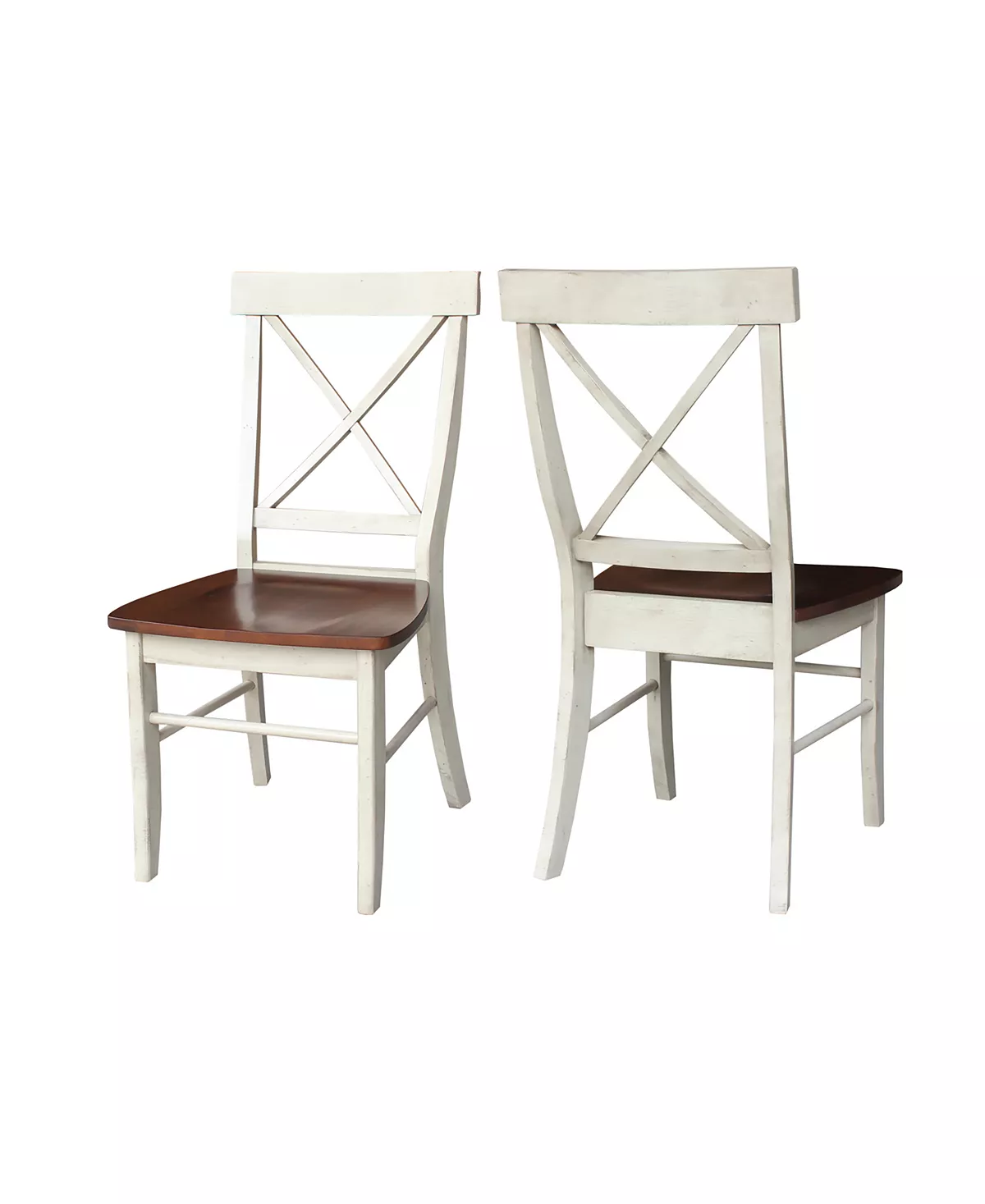 International Concepts X-Back Chair - With Solid Wood Seat , Set Of 2 5 International Concepts X-Back Chair - With Solid Wood Seat , Set Of 2 - Image 3