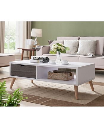 Paulson Contemporary Coffee Table Furniture Of America Paulson Contemporary Coffee Table -Costway Shop