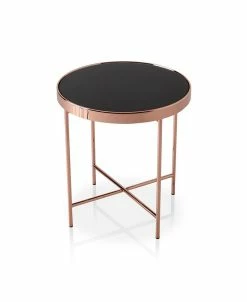 Furniture Of America CLOSEOUT Vida Round Two-Tone End Table