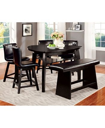 Omura Upholstered Dining Bench Furniture Of America Omura Upholstered Dining Bench -Costway Shop