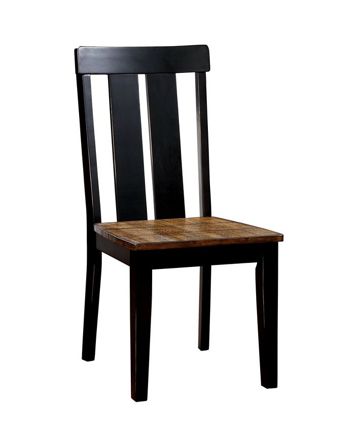 Venture Two-Tone Dining Chair (Set Of 2) Furniture Of America Venture Two-Tone Dining Chair (Set Of 2) -Costway Shop