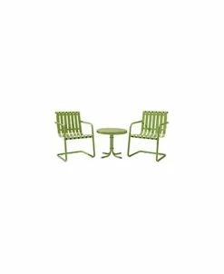 Crosley Gracie 3 Piece Metal Outdoor Conversation Seating Set - 2 Chairs And Side Table 9 Crosley Gracie 3 Piece Metal Outdoor Conversation Seating Set - 2 Chairs And Side Table -Costway Shop 10551202 fpx