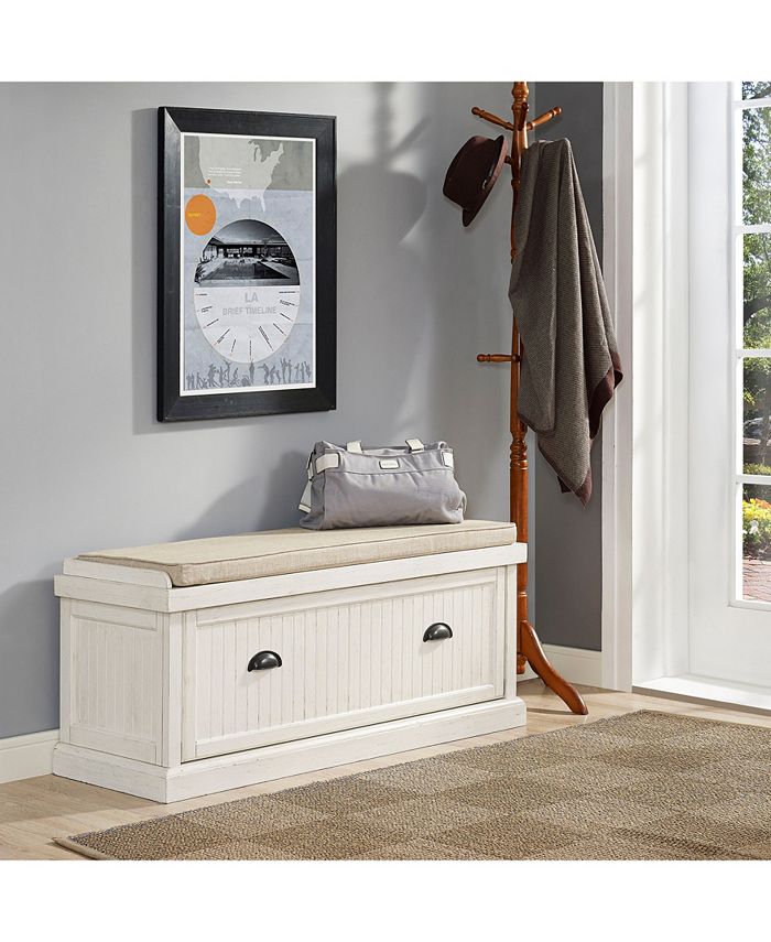 Seaside Entryway Bench Crosley Seaside Entryway Bench -Costway Shop