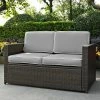 Crosley Palm Harbor Outdoor Wicker Loveseat With Cushions -Costway Shop 10551993 fpx