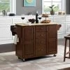 Crosley Eleanor Natural Wood Top Kitchen Cart -Costway Shop 10553527 fpx