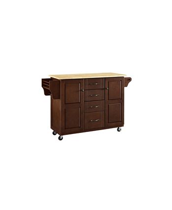 Crosley Eleanor Natural Wood Top Kitchen Cart 5 Crosley Eleanor Natural Wood Top Kitchen Cart - Image 3