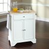 Crosley Lafayette Natural Wood Top Portable Kitchen Island -Costway Shop 10554202 fpx