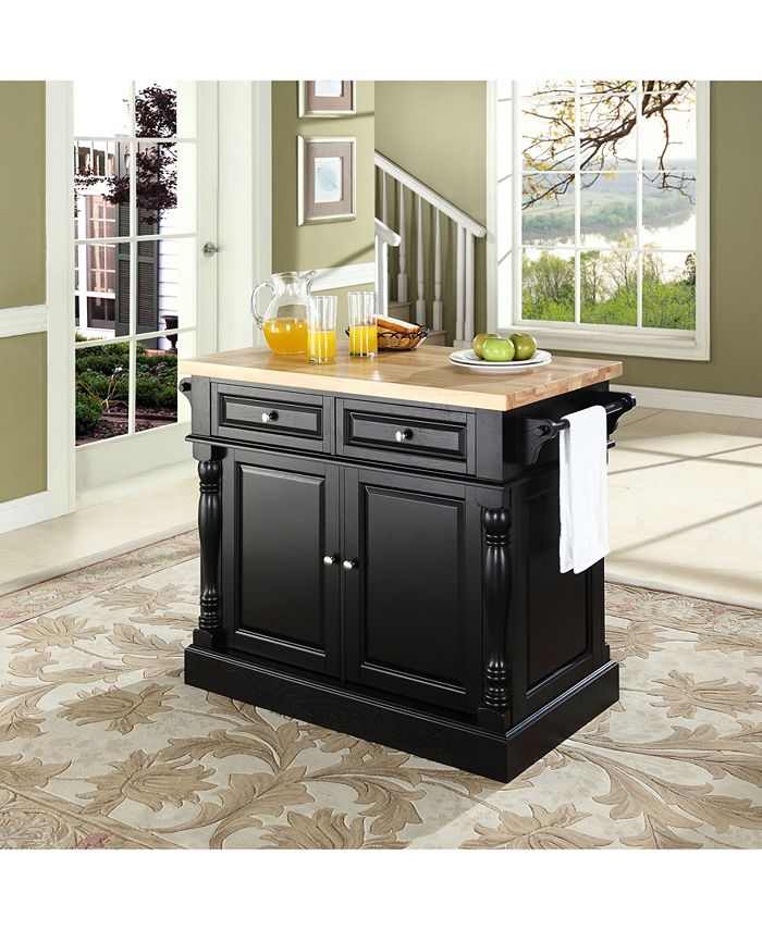 Oxford Butcher Block Top Kitchen Island Crosley Oxford Butcher Block Top Kitchen Island -Costway Shop