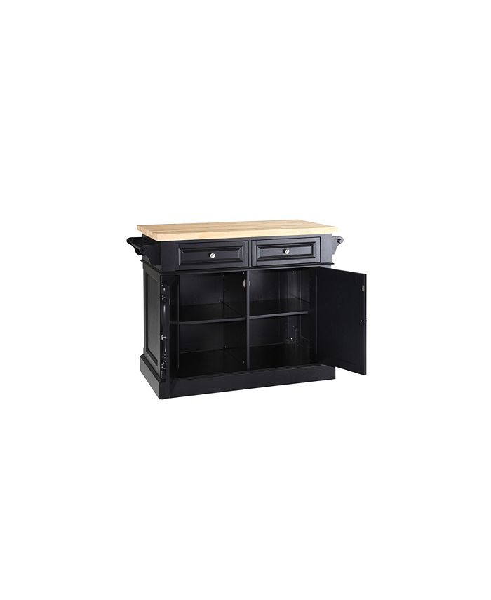 Oxford Butcher Block Top Kitchen Island Crosley Oxford Butcher Block Top Kitchen Island -Costway Shop