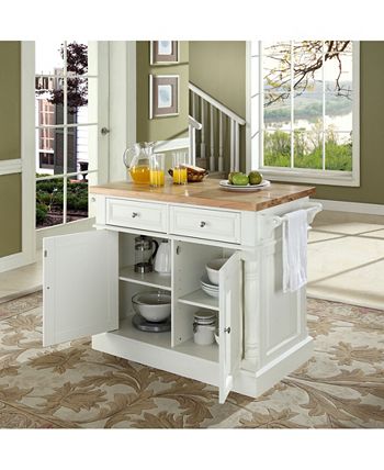 Oxford Butcher Block Top Kitchen Island Crosley Oxford Butcher Block Top Kitchen Island -Costway Shop