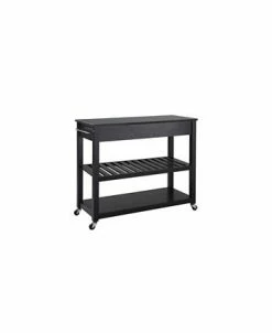Crosley Solid Granite Top Kitchen Cart Island With Optional Stool Storage -Costway Shop 10554442 fpx