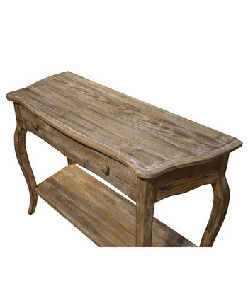 Rustic - Reclaimed Media/Console Table, Driftwood Alaterre Furniture Rustic - Reclaimed Media/Console Table, Driftwood -Costway Shop