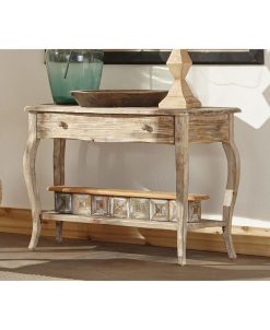 Alaterre Furniture Rustic - Reclaimed Media/Console Table, Driftwood 5 Alaterre Furniture Rustic - Reclaimed Media/Console Table, Driftwood -Costway Shop 10617350 fpx