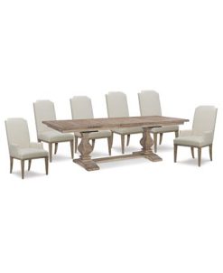 Furniture Rachael Ray Monteverdi 2 7-Pc. Dining Set (Table, 4 Upholstered Side Chairs & 2 Upholstered Arm Chairs) 3 Furniture Rachael Ray Monteverdi 2 7-Pc. Dining Set (Table, 4 Upholstered Side Chairs & 2 Upholstered Arm Chairs) -Costway Shop 10895730 fpx