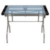 Clickhere2shop Folding Craft Station Silver / Blue Glass -Costway Shop 11097784 fpx