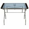 Clickhere2shop Folding Craft Station Silver / Blue Glass 2 Clickhere2shop Folding Craft Station Silver / Blue Glass -Costway Shop 11097784 fpx