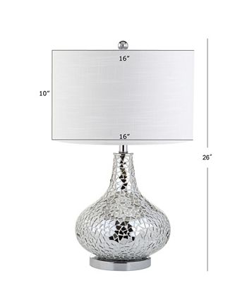 Emilia Mirrored Mosaic LED Table Lamp JONATHAN Y Emilia Mirrored Mosaic LED Table Lamp -Costway Shop