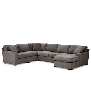 Furniture Radley 5-Pc. Fabric Chaise Sectional Sofa With Corner Piece, Created For Macy's 5 Furniture Radley 5-Pc. Fabric Chaise Sectional Sofa With Corner Piece, Created For Macy's - Image 3