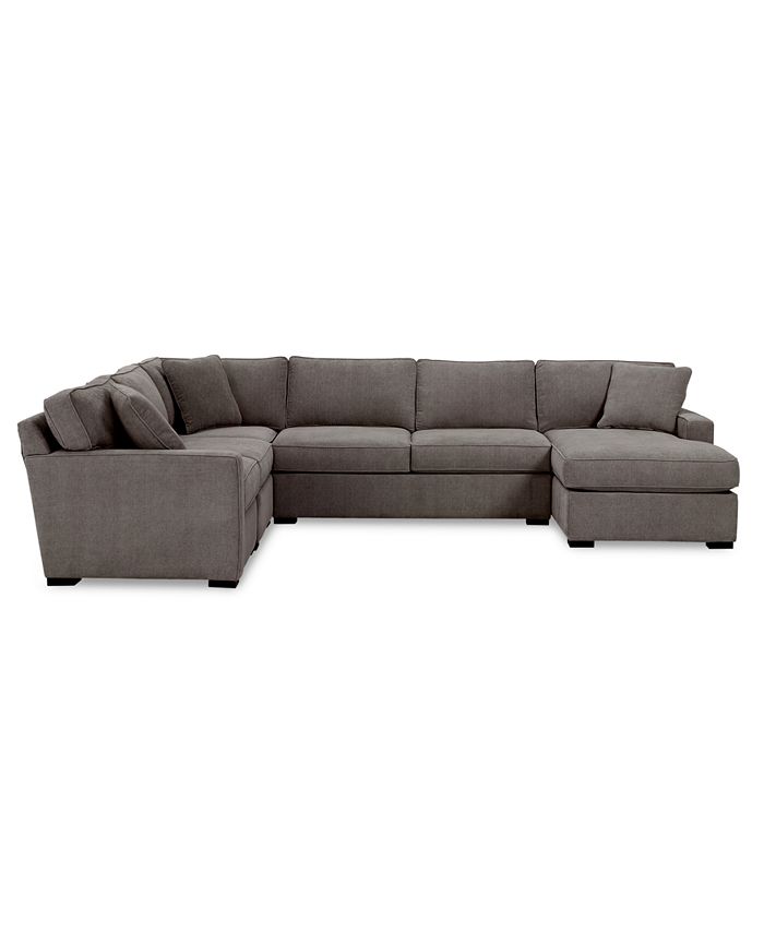 Furniture Radley 5-Pc. Fabric Chaise Sectional Sofa With Corner Piece, Created For Macy's 6 Furniture Radley 5-Pc. Fabric Chaise Sectional Sofa With Corner Piece, Created For Macy's - Image 4