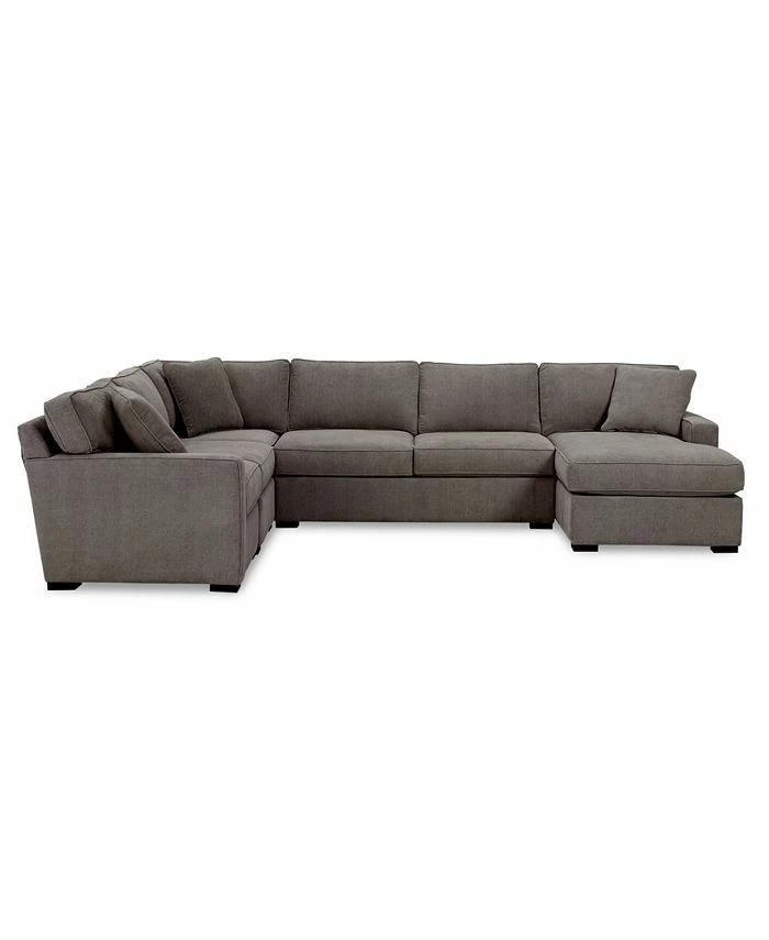 Furniture Radley 5-Pc. Fabric Chaise Sectional Sofa With Corner Piece, Created For Macy's 6 Furniture Radley 5-Pc. Fabric Chaise Sectional Sofa With Corner Piece, Created For Macy's - Image 4