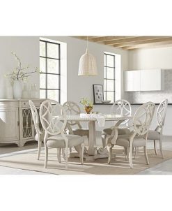 Trisha Yearwood Home Jasper County Dogwood Round Dining Furniture, 5-Pc. Set (Table & 4 Side Chairs) -Costway Shop 12360536 fpx