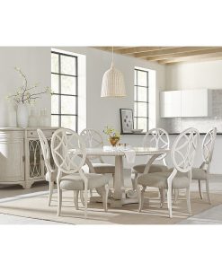 Trisha Yearwood Home Jasper County Dogwood Round Dining Furniture, 5-Pc. Set (Table & 4 Side Chairs) -Costway Shop 12360545 fpx
