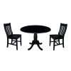 International Concepts 42 Round Top Pedestal Table With 2 Chairs -Costway Shop 12472274 fpx