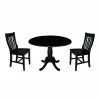 International Concepts 42 Round Top Pedestal Table With 2 Chairs -Costway Shop 12472274 fpx