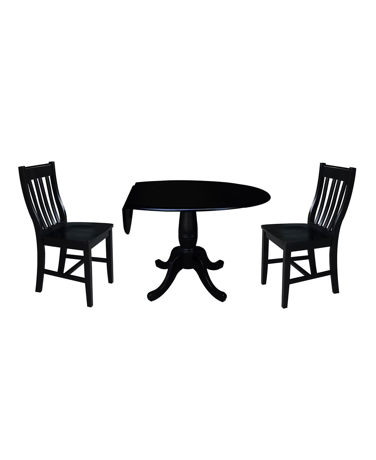 International Concepts 42 Round Top Pedestal Table With 2 Chairs 5 International Concepts 42 Round Top Pedestal Table With 2 Chairs - Image 3