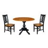 International Concepts 42 Round Top Pedestal Table With 2 Chairs 2 International Concepts 42 Round Top Pedestal Table With 2 Chairs -Costway Shop 12472438 fpx