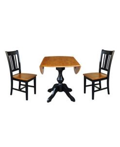 International Concepts 42 Round Top Pedestal Table With 2 Chairs 3 International Concepts 42 Round Top Pedestal Table With 2 Chairs -Costway Shop 12472440 fpx