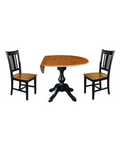 International Concepts 42 Round Top Pedestal Table With 2 Chairs 4 International Concepts 42 Round Top Pedestal Table With 2 Chairs -Costway Shop 12472441 fpx