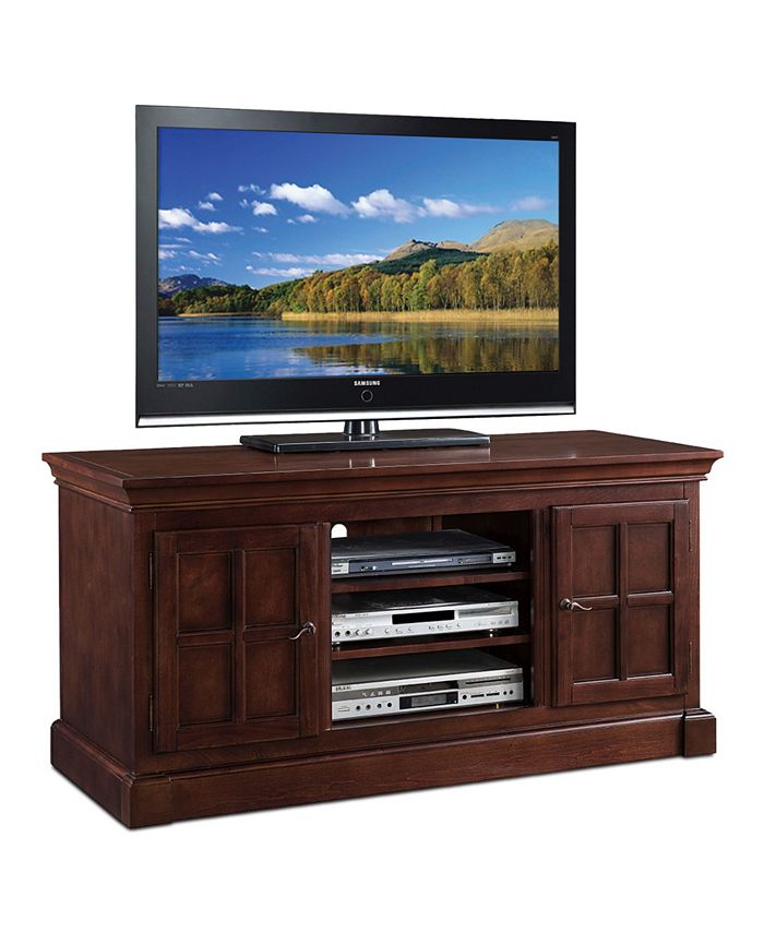 Bella Maison Two Door 52 TV Console With Open Component Bay Leick Home Bella Maison Two Door 52 TV Console With Open Component Bay -Costway Shop