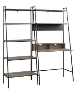 Walker Edison 2-Piece Home Office Wood Desk Set