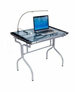 Clickhere2shop Folding Craft Station Silver / Blue Glass 13 Clickhere2shop Folding Craft Station Silver / Blue Glass -Costway Shop 12812261 fpx