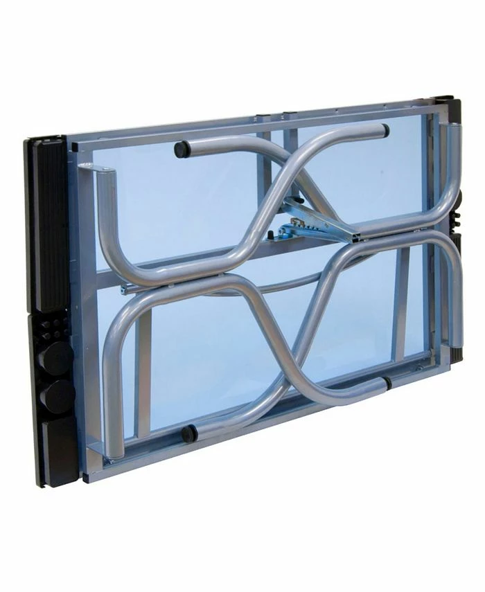 Clickhere2shop Folding Craft Station Silver / Blue Glass 6 Clickhere2shop Folding Craft Station Silver / Blue Glass - Image 4