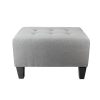 MJL Furniture Designs Ax Button Tufted Upholstered Squared Ottoman -Costway Shop 12824277 fpx