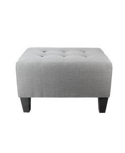 MJL Furniture Designs Ax Button Tufted Upholstered Squared Ottoman
