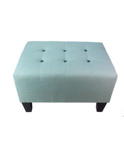 MJL Furniture Designs Ax Button Tufted Upholstered Squared Ottoman