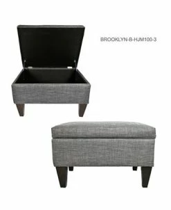 MJL Furniture Designs Brooklyn Square Upholstered Storage Ottoman -Costway Shop 12824885 fpx