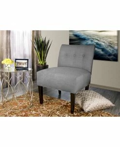 MJL Furniture Designs Samantha Button Tufted Upholstered Accent Chair