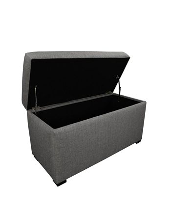 MJL Furniture Designs Angela Fabric Upholstered Storage Trunk 4 MJL Furniture Designs Angela Fabric Upholstered Storage Trunk - Image 2